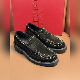 Новые мужские туфли-лофеки VALENTINO с заклепками. Модные и удобн