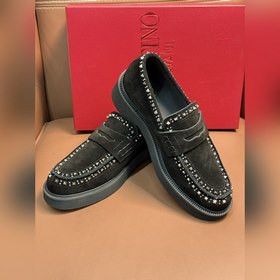 Новые мужские туфли-лофеки VALENTINO с заклепками. Модные и удобн