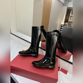 VALENTINO Высококачественные кожаные сапоги Kelly Jumping от Vale