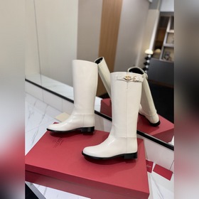VALENTINO Высококачественные кожаные сапоги Kelly Jumping от Vale
