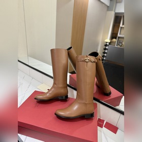 VALENTINO Высококачественные кожаные сапоги Kelly Jumping от Vale