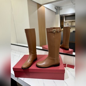 VALENTINO Высококачественные кожаные сапоги Kelly Jumping от Vale