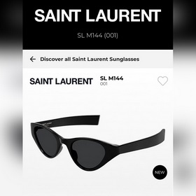SAINT LAURENT . Новые товары SL M144 Логотип SAINT LAURENT на но