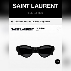SAINT LAURENT . Новые товары SL M144 Логотип SAINT LAURENT на но