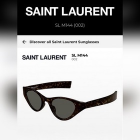 SAINT LAURENT . Новые товары SL M144 Логотип SAINT LAURENT на но