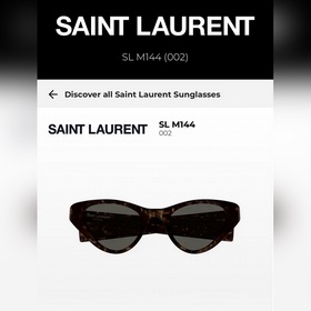 SAINT LAURENT . Новые товары SL M144 Логотип SAINT LAURENT на но