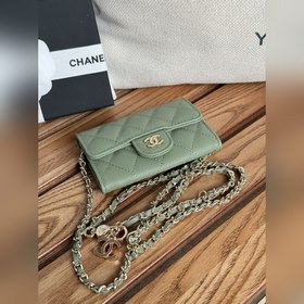 Кожаная сумка на пояс Chane с узором «