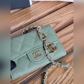 Кожаная сумка на пояс Chane с узором «