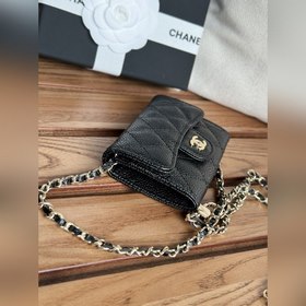 Большезернистая кожаная сумка на пояс