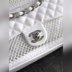 Кремово-белая сумка CHANEL Two-in-One 