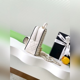 Мини-рюкзак Chanel 25p Черно-белый м