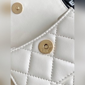 Мини-рюкзак Chanel 25p Черно-белый м