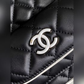 Мини-рюкзак Chanel 25p Черно-белый м