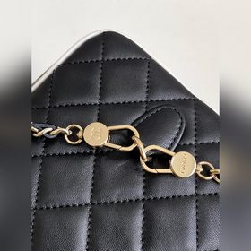 Мини-рюкзак Chanel 25p Черно-белый м