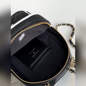 Мини-рюкзак Chanel 25p Черно-белый м