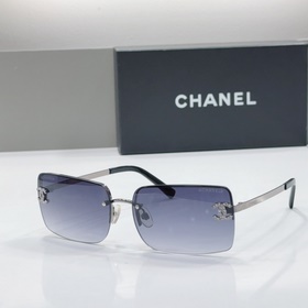 Очки Chanel винтажном стиле без оправы
