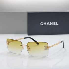 Очки Chanel винтажном стиле без оправы