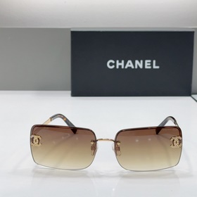 Очки Chanel винтажном стиле без оправы