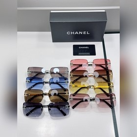 Очки Chanel винтажном стиле без оправы