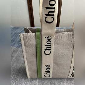 Изумрудно-зеленая сумочка Chloe средне