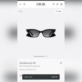 DIOR МОДЕЛЬ： Dior Butterfly S2F  Р