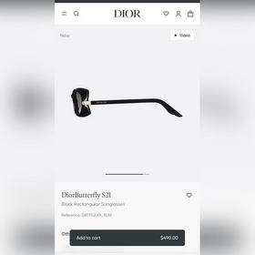 DIOR МОДЕЛЬ： Dior Butterfly S2F  Р