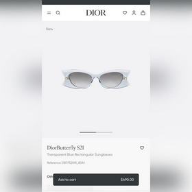 DIOR МОДЕЛЬ： Dior Butterfly S2F  Р