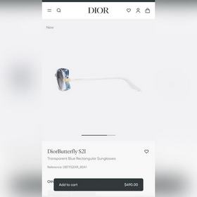 DIOR МОДЕЛЬ： Dior Butterfly S2F  Р
