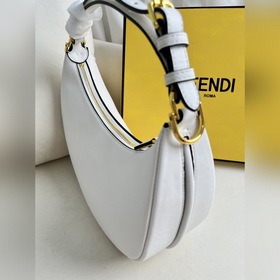 Белая сумка Fendipraphy большого разме