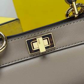 Pigeon Grey Petite Fendi Peekaboo IS