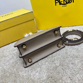 Pigeon Grey Petite Fendi Peekaboo IS