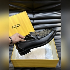Мужские кожаные туфли Fendi Premium дл