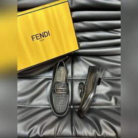 Мужские кожаные туфли Fendi Premium, э