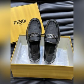 Мужские кожаные туфли Fendi Premium, э