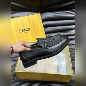Мужские кожаные туфли Fendi Premium, э