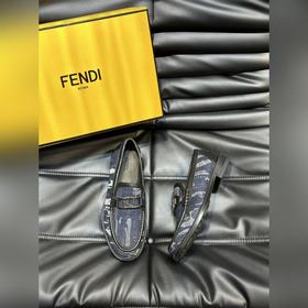 Мужские кожаные туфли Fendi Premium дл