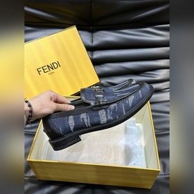Мужские кожаные туфли Fendi Premium дл