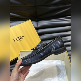 Мужские кожаные туфли Fendi Premium дл