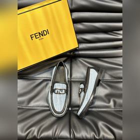 Мужские кожаные туфли Fendi Premium, э