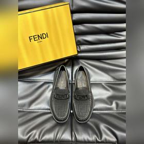 Мужские кожаные туфли Fendi Premium дл