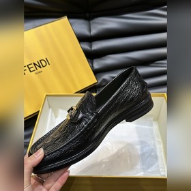 Мужские кожаные туфли Fendi Premium, э