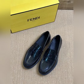 Мужские кожаные туфли Fendi Premium дл