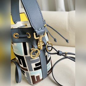 Синяя ткань Mon Tresor Светло-голу