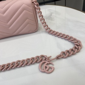 Белая мини-сумочка Marmont Chain Macar