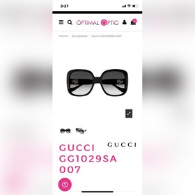 GUCCI МОДЕЛЬ： GG1029S Размер： 56 м