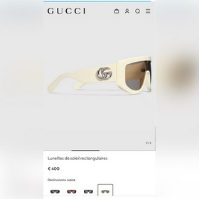 МОДЕЛЬ GUCCI： GG19550 РАЗМЕР： 58 мм x 