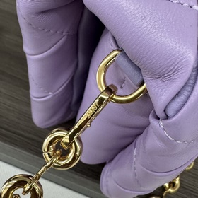 LOEWE Складчатая блестящая сумка Goya 