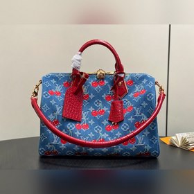 N87627 Синяя джинсовая сумка с вышивко