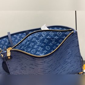 M14856 Сине-белая сумка для покупок Wa