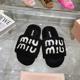 MIUMIU Классические осенне-зимние тапо